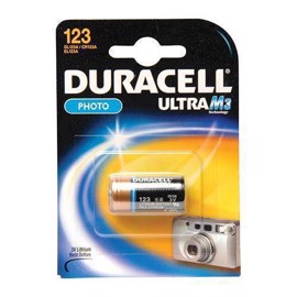 Duracell DL123A / CR123A 3v Lithium foto batteri